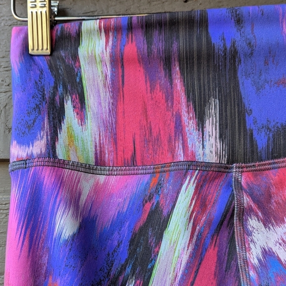 Lululemon Wunder Train High Rise Leggings 28" Digital Current Pink Multi Size 6 - Picture 6 of 10